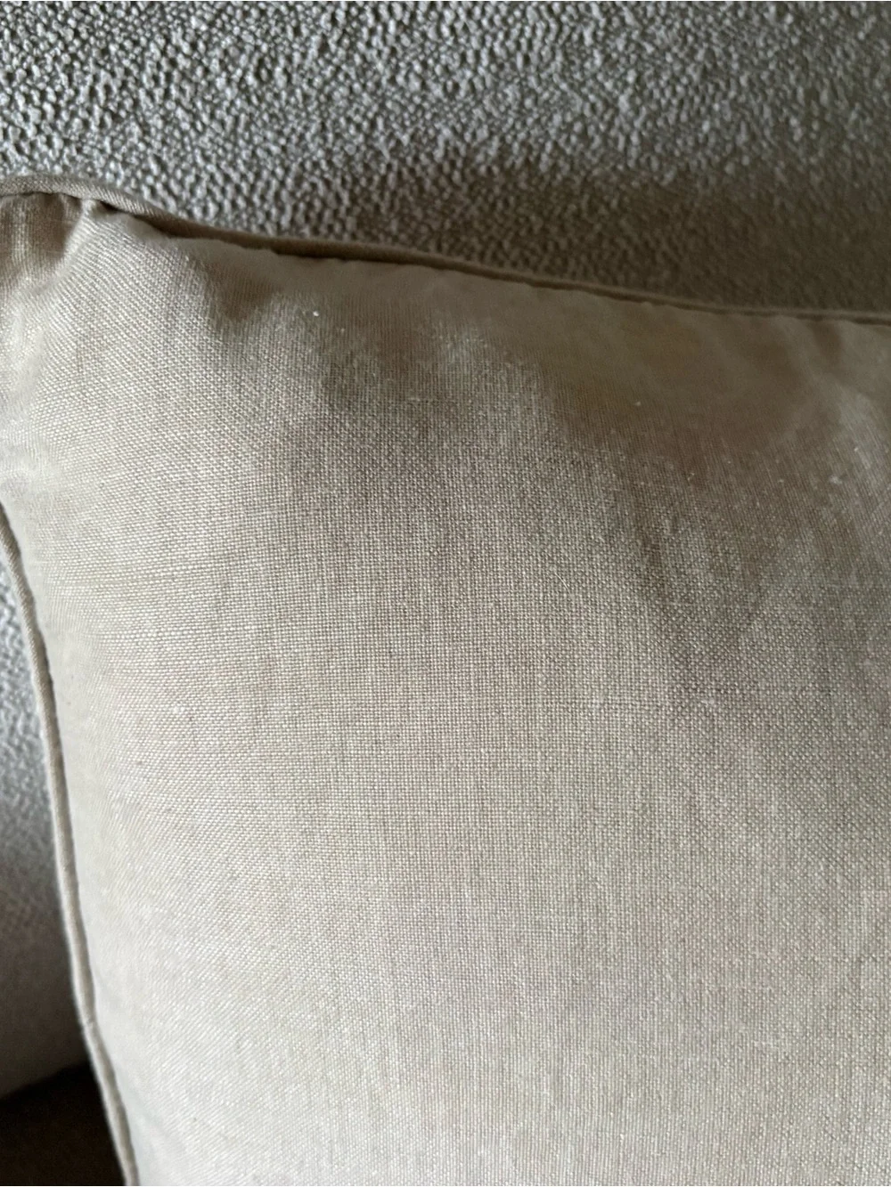Pottery Barn Cream Linen Cotton Throw Pillows